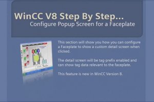 WinCC v8.0 Step By Step 26 New Faceplate PopUp Feature #winccguru