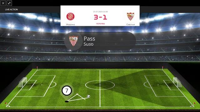 Жирона – Севілья. АУДІО онлайн трансляція матчу 21-го т смотреть онлайн