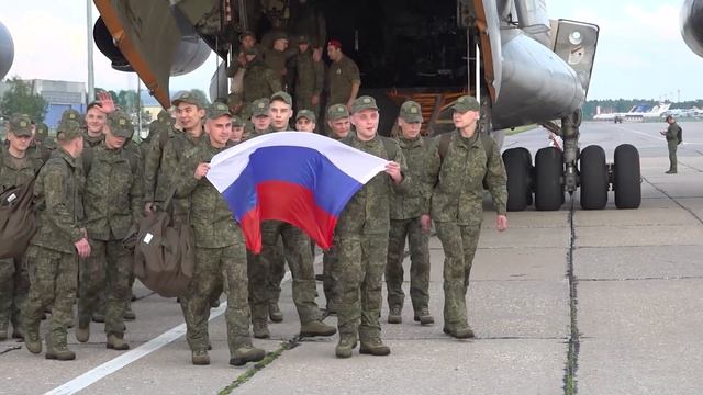 Возвращение бойцов ВС РФ домой из плена