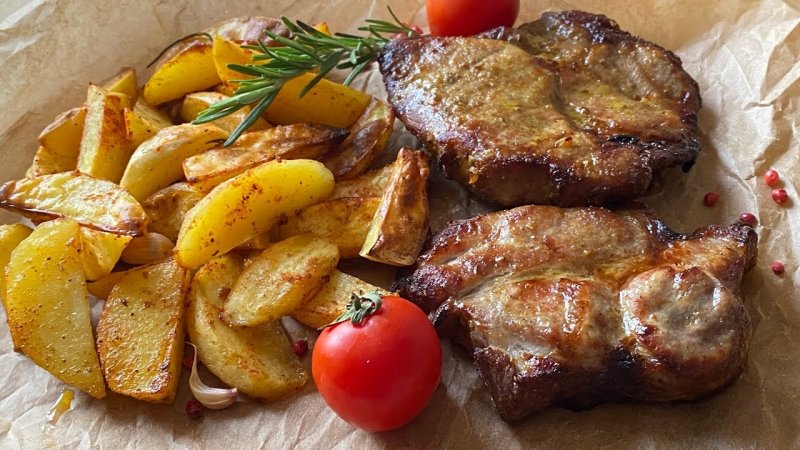 МЯСО с КАРТОФЕЛЕМ в духовке
