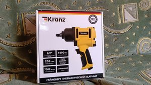 Супер мощный пневматический гайковерт Kranz.