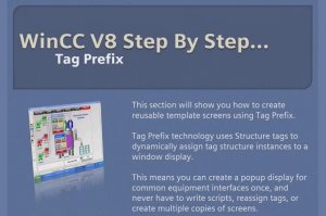 WinCC v8.0 Step By Step 15 WinCC Tag Prefix example with Pop Up screens  #winccguru