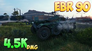 EBR 90 - 6 Фрагов 4.5K Урона - Сложная победа! - Мир Танков