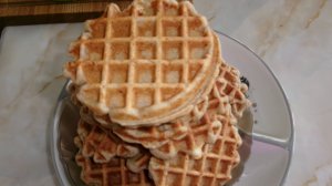Рецепт. Очень вкусные Ржанные вафли на твороге, с медом..