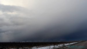 Снежный фронт над Николаевкой.