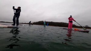 Ноябрьская сап-прогулка по карьерам юга Лениградской области.