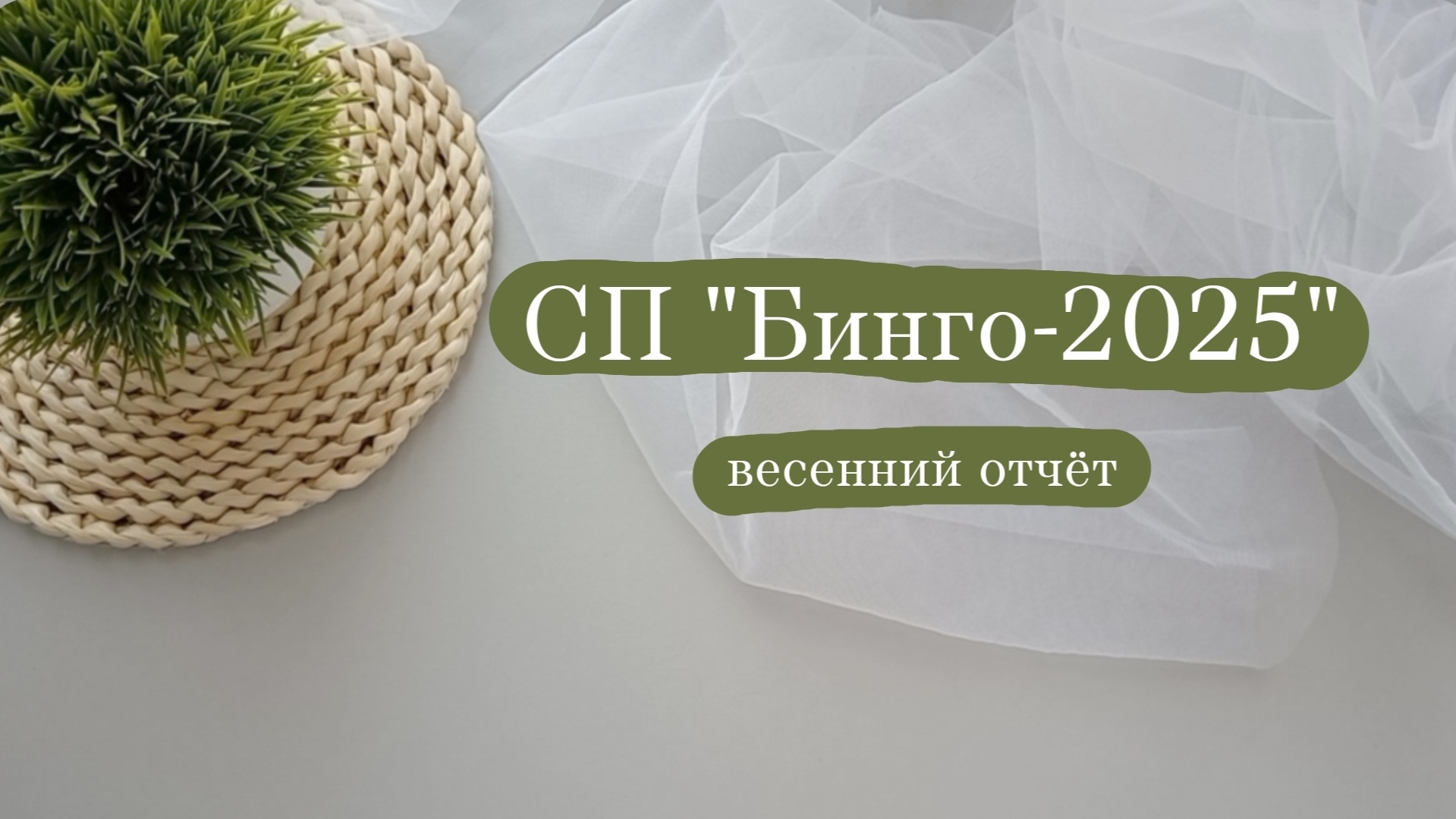 СП "Бинго-2025" отчёт весны. (участник 107). Что успела, что связала и не только.