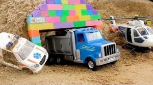 Увлекательная миссия по спасению игрушек - Используйте самосвалы и забавные вертолеты для спасения