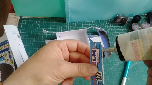 Спорткар ALD из бумаги своими руками.