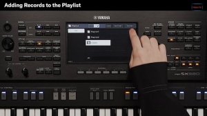 Yamaha SX920 / SX720. Часть 7.  Как пользоваться плейлистом