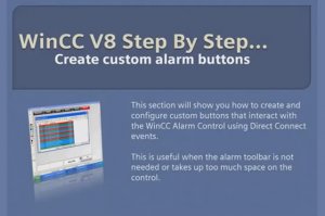 WinCC v8.0 Step By Step 17 Create Custom Alarm Buttons In Graphics Designer #winccguru