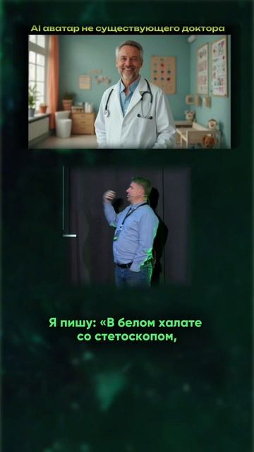 ИИ АВАТАР НЕСУЩЕСТВУЮЩЕГО ВРАЧА #искусственныйинтеллект #нейросети #ии