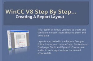 WinCC v8.0 Step By Step 20 Create a WinCC Report Layout in report Designer #winccguru