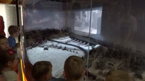 Макет железной дороги на льду Невы. Часть 2. Экспонат выставочного поезда ОАО "РЖД"