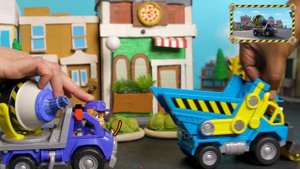 Крепыш и команда | Игрушки расчищают Бухту Строителей после мусорного ВЗРЫВА! | Nick Jr. Cyrillic