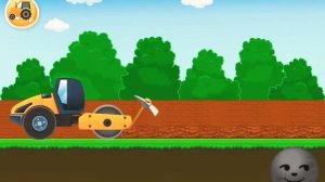 Мультфильм Дорожный Каток, строительные машинки, Construc