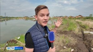 В селе Максимовщина Иркутского района собственник одного из участков сваливает строительный мусор