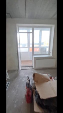 Шпаклевочные работы на балконе и кухне завершены. Порядок на объекте. Калининград. Светлогорск.