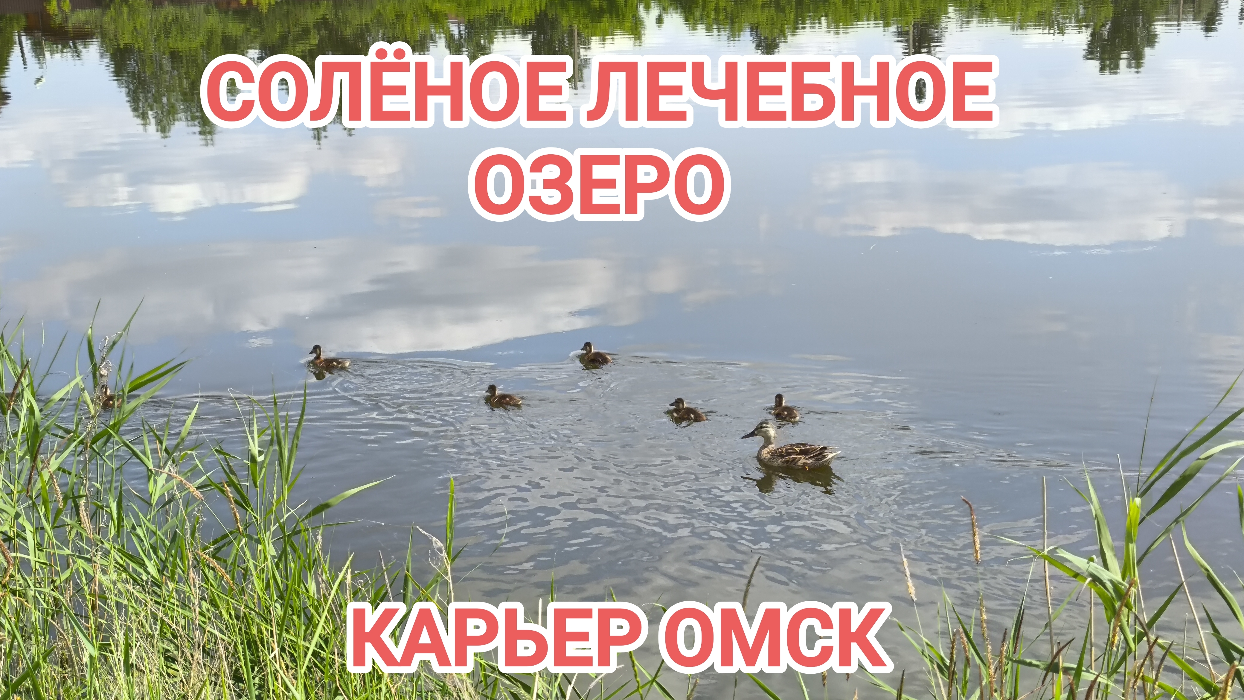 Солёное лечебное озеро в Карьере/Омск