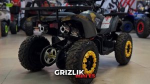 Детский бензиновый квадроцикл MOTAX GRIZLIK mini ES желтый камуфляж