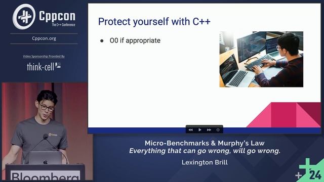 Lightning Talk: Micro C++ Benchmarks & Murphy's Law - Lexington Brill - CppCon 2024