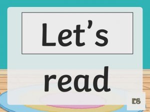 Let's learn to read