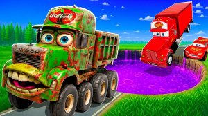 Зомби-Яма Превращает в Пожирателя зверей Молнию Маквина и другие машинки