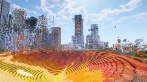 ЯДЕРНАЯ БОМБА падает в Город в Майнкрафт! Нуб против П?