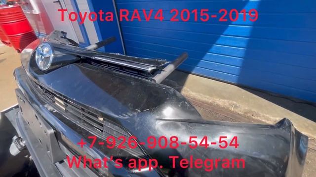 Бампер передний в сборе Toyota RAV4 2015 2016 2017 2018 2019 2.0 решетка смотреть онлайн