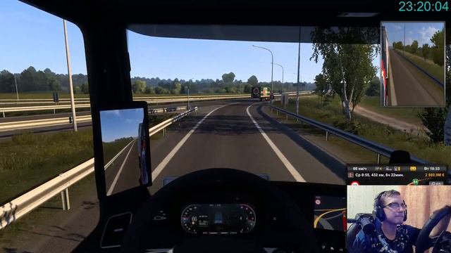 Euro Truck Simulator 2 - Катаю один - Руль Logitech G27 смотреть онлайн