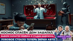 Космос спасён.  Дом зашагал. Выбери характер ребенка. Лобовое стекло теперь экран