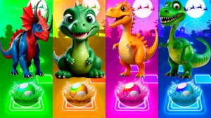 ЧЕЛОВЕК ПАУК ДИНОЗАВР VS ДРУГИХ ДИНОЗАВРОВ | МУЛЬТФИЛЬМЫ ДИНОЗАВРЫ в Tiles Hop 52 серия