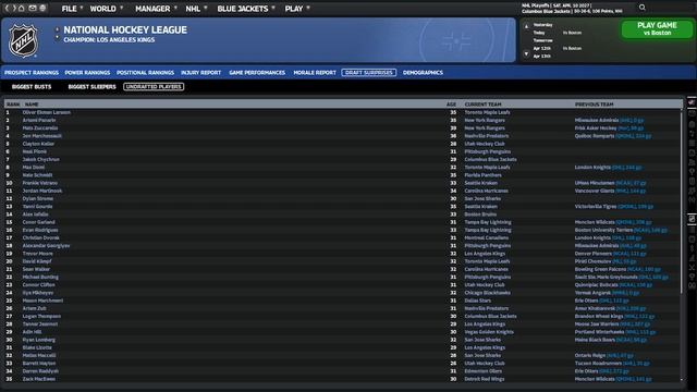 Franchise Hockey Manager 11 / Величие Коламбуса #6 смотреть онлайн