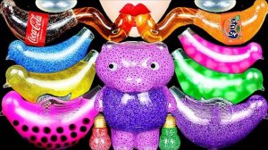 Асмр напитки, тянучки из газировки