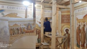 Фрески собора успения Богородицы в поселке Филимонки Московской области
