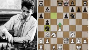 Шедевральная Атака 12-летнего Бориса Спасского! Шахматы.
