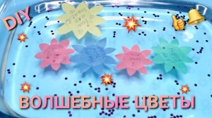 Волшебные 💐Цветочки с пожеланиями открываются в воде.