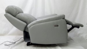 Бьюти-реклайнер Лондон для педикюра в антивандальной экокоже Cordova Claro Gris