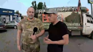 Вопросы пилоту Сарматмобиля  на марше,  2 июля в городе Новошахтинск.