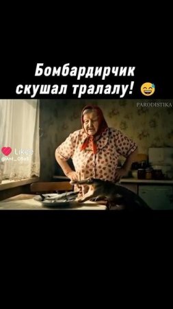 крокодил  съел тралалу