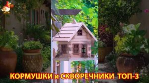 Кормушки и скворечники своими руками для птиц ТОП-3 (50) 🪚🪛🔨 Идеи для дачи и сада пошагово ❣️