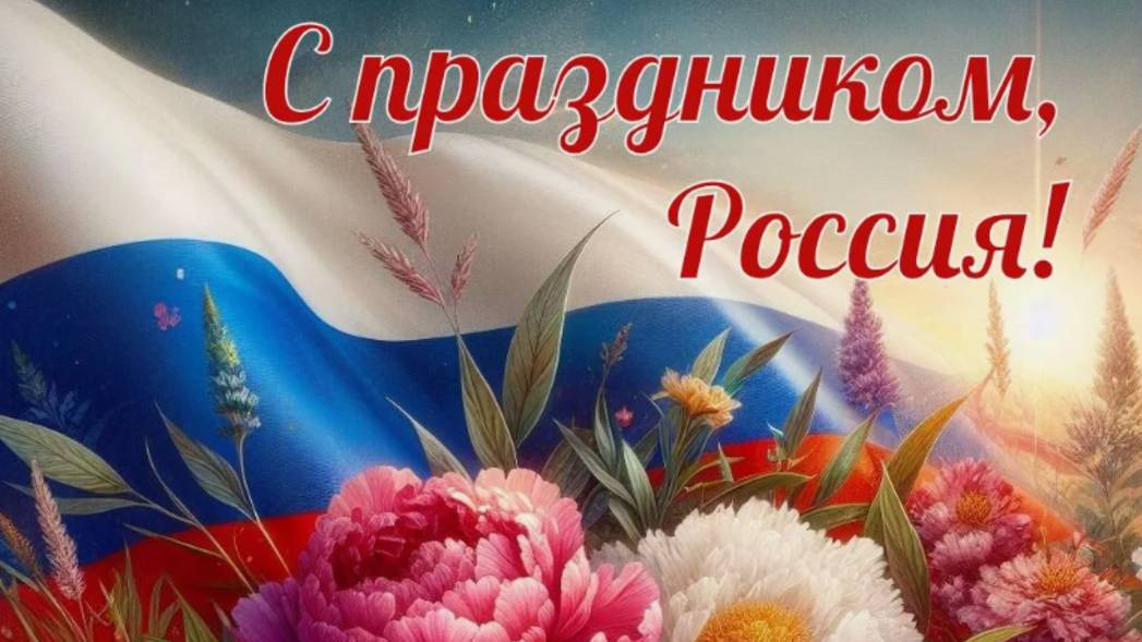 С днем России 12 июня поздравление 🌼