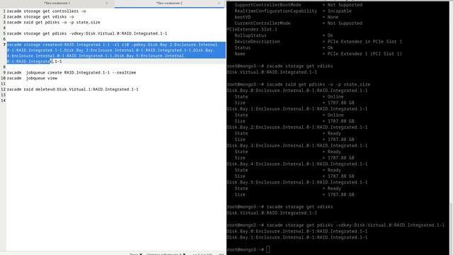 Как создать аппаратный raid 10 на серверах dell в командной смотреть онлайн