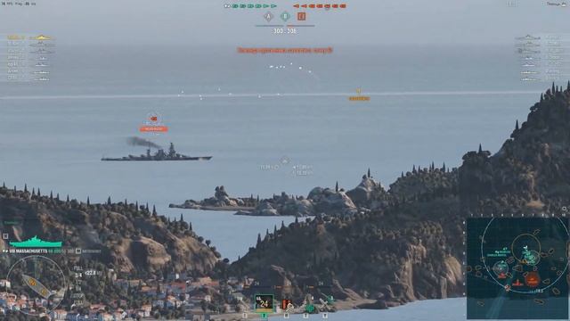 Как Massachusetts к успеху шел хD. World of Warships. Корабли. Мир кора смотреть онлайн