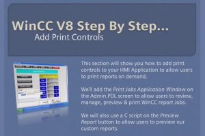 WinCC v8.0 Step By Step 22 Create Runtime Print Controls In Graphics Designer 🎛️  #winccguru