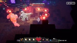 Minecraft dungeon redstone golem vs all pets -  голем красного камня против