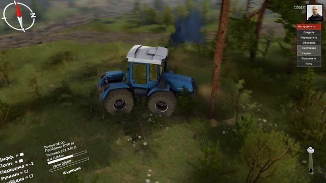 SpinTires 2 сезон 6 испытание Канава ХТЗ смотреть онлайн