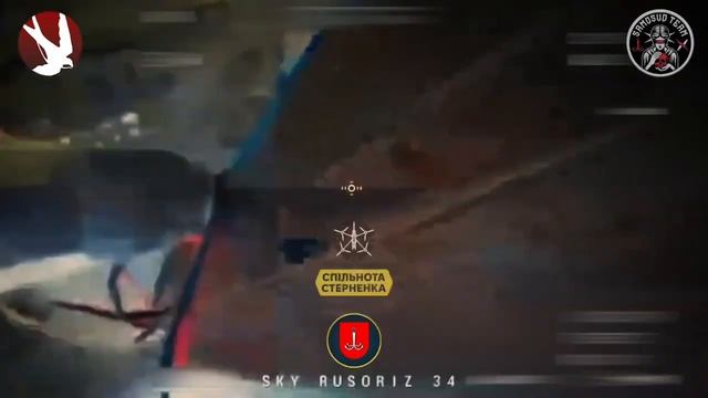 Необычное видео тарана российского БПЛА Zala украински? смотреть онлайн