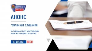 Публичные слушания по годовому отчету об исполнении областного бюджета за 2024 год