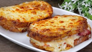 Простой и вкусный рецепт сэндвича! Дешево, просто и быстро! 🥪🥪🥪